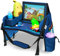 DMoose Kids Travel Tray - Premium 600D Oxford Fabric - Toddler Car Seat Tray with Stationary & Cup Holder - Portable Road Trip Essentials for Kids with Waterproof Tablet Holder & Sturdy Side Walls