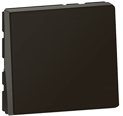 Legrand - Schalter oder Wechselschalter Mosaic Easy-LED, 10 A, 2 Module, mattschwarz