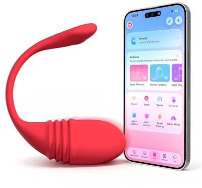 LOVENSE Vulse App-Controlled Thrusting Egg Vibrator, G -Spot Stimulations | Wearable, Hands-Free, Powerful Thrusting & Vibration, Unlimited Custom Patterns, IPX7 Waterproof, Rechargeable