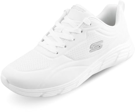 Skechers Scarpe Sportive Bobs B Flex Lo - Cool Ease Taglia 37 Codice 117715-W Bianco Donna