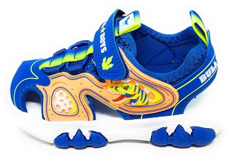 Bull Boys DNCL5191 Sandalo Sneakers in Mesh Azzurro con luci Royal, 32