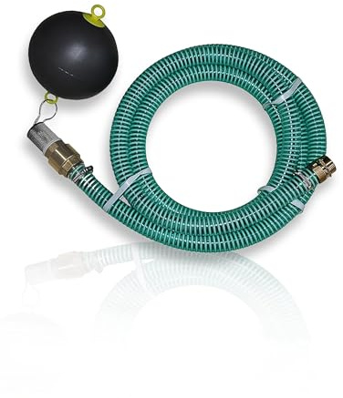 Sauggarnitur 1 Zoll 1m Saugschlauch schwimmende Entnahme NW25mm für Gartenpumpe, Hauswasserwerk & Zisterne, Längen 1m bis 25m﻿