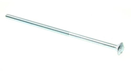 Prime-Line 9064141 Carriage Bolts, 3/8 in.-16 X 10 in., A307 Grade A Zinc Plated Steel (10 Pack)