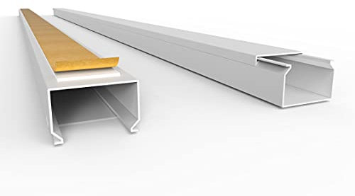 Canali per cavi autoadesivi da 20 m, colore bianco (30 x 20 mm/20 x 1 m), canalina per cavi con nastro adesivo in schiuma pronto per il montaggio