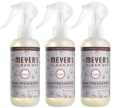 MRS. MEYER'S CLEAN DAY Room Spray, Lavender Scent, 8 Fl Oz Bottle - 3 Pack