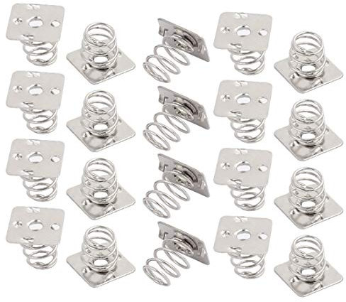 New Lon0167 20 Pcs Featured Silver Tone Metal reliable efficacy Battery Spring Plate Set for AAAA Batteries NEG Spring(id:613 5a f5 442)