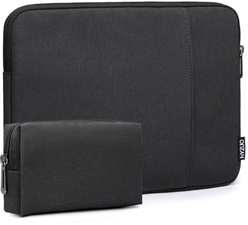 HYZUO 13 Pouces Housse Ordinateur Portable PC Serviette Sacoche Compatible avec MacBook Air 13 M4/M3/M2/M1 2025-2018, MacBook Pro 13 M2/M1 2025-2016, iPad Pro/Air 13, XPS 13, Surface Pro, Noir