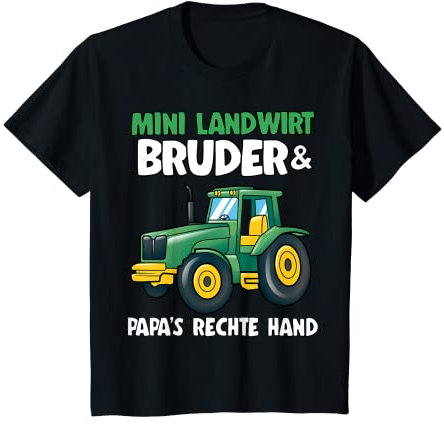 Mini Landwirt Bruder Traktoren Jungs Lustiges Bruder Traktor T-Shirt