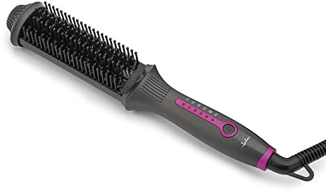 JATA JBCA1901 - Cepillo alisador iónico con revestimiento cerámico. 4 temperaturas. Calentamiento ultrarrápido. Púas a dos alturas para un fácil alisado. Bloqueo de seguridad