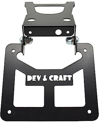 Portatarga Pieghevole Beta RR 2021 2022 2023 2024 2025 Moto Motard Enduro Targa 50cc (Verniciatura Nera)