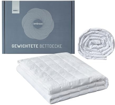 Degrees of Comfort Gewichtsdecke 155x220cm 9kg, Anti Stress Therapiedecke aus 100% Baumwolle, Schwere Decke Beschwerte Decke für Erwachsene Kann den Schlaf verbessern und Stress abbauen