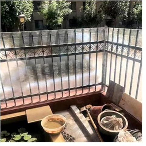 UHEKC Feuille Polycarbonate Panneaux de Toit Transparents Incassable, Plaque de Remplacement 0,8mm Tole Ondulee Transparente Anti-UV(1x2m)