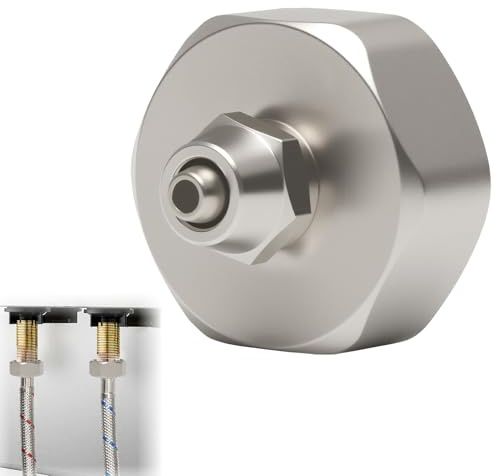Adaptateur de Connexion Raccords de Plomberie pour Filtre Frigo à Eau Réfrigérateur, 3/4 Femelle vers 1/4 Pouce Tuyau Connecteur Compatible avec Frigo Réfrigérateurs et Congélateurs (avec Joint)