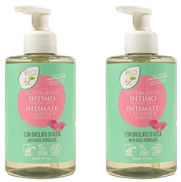 Bioconte Sensitive Organic Intimate Wash Women, Aloe and Cornflower extracts, 96.0% Natural Ingredients. Cert Organic and Vegan (600 ml (Pack of 1))