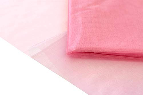 Creativery 10 m organza-tyg 150 cm dekostoff organismålning bröllop sömmar