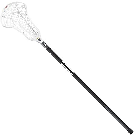 STX Lacrosse Crux Pro Complete Stick with Crux Mesh 2.0 Pocket and Comp-10 Handle, Black