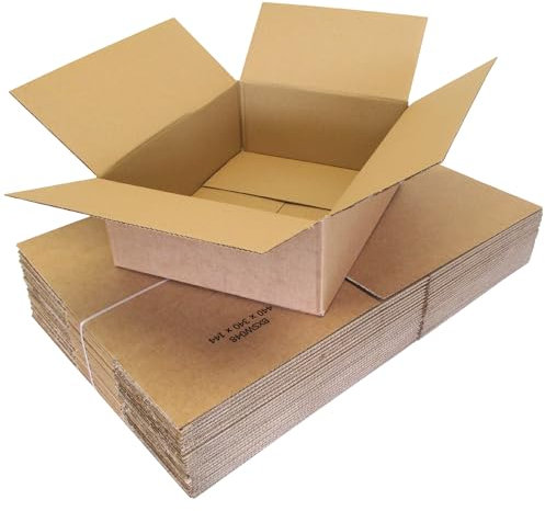 W.E. Roberts 10 New Royal Mail Small Parcel Postal Mailing Boxes (External Dimensions - 446x346x154mm)