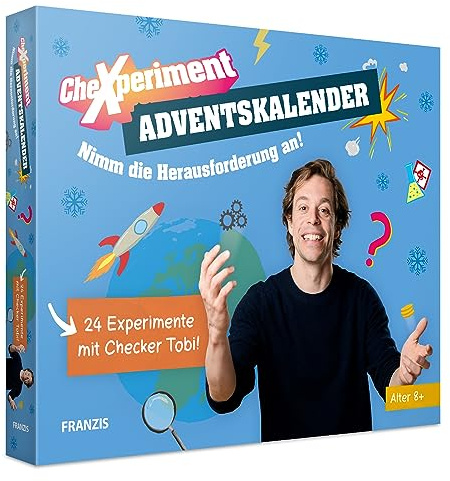 FRANZIS 67220 - CheXperiment Adventskalender: Nimm die Herausforderung an! 24 Experimente für den Advent mit Checker Tobi!