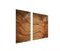 DarHaus Herdabdeckplatten 90x52 cm 2-teilig Ceranfeldabdeckung Induktion Herdschutz Spritzschutz Glasplatte Deko Schneidebrett, Holz Braun