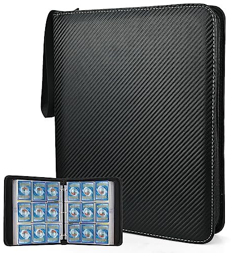 Trading Cards Album, 900 Pockets Binder with Sleeves, Waterproof Game Card Storage Folder, 50 Pages, 18 Pockets Each Sheet (Double Sided)