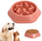 Slow Feeder Hundenapf, Anti Bloat Slow Feeder Hundenäpfe, Fütterung Langsam Fressen, Hundenapf Antischlingnapf, Slow Down Fressnäpfe für kleine und mittelgroße Hunde (Rot)