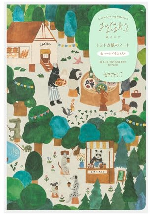 Midori Forest Animal Pattern Loose Notebook B6 15352006