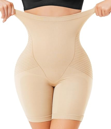 KUMAYES Fajas Reductoras Mujer Abdomen Adelgazante Shapewear Braguitas Moldeadoras Control de Barriga Levanta Glúteos Alta Faja Sin Costuras