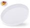 GIDWRIY Deko Tablett Rund 30 cm,Dekoteller,Deko Platte,Tablett für Kerzen,Serviertablett,Dekorative Tabletts,Speiseteller,Teelicht Tabletts,Servierplatte,KerzentellerKerzentablett für Tisch-Weiß