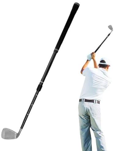 Telescopic Golf Club - Adjustable Length Chipping Club, Telescoping Golf Practice Tool for Home, Course, Lawn | Aluminum Alloy Beginner Sand Wedge for Men, Women, Teens