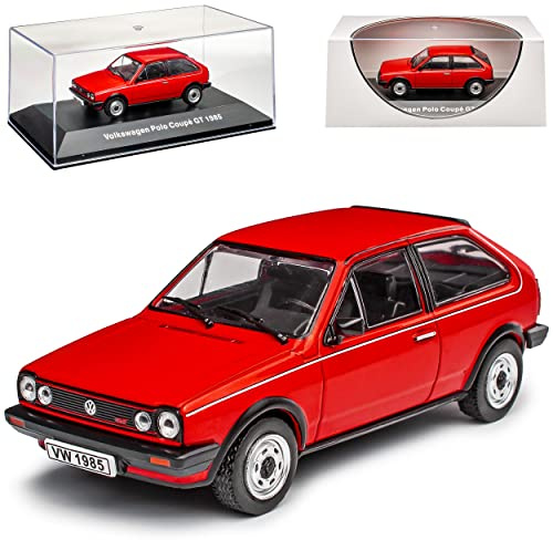 alles-meine.de GmbH Volkwagen Polo II 86c Coupe GT 3 Türer Rot 2. Generation 1981-1994 1/43 DeAgostini Modell Auto mit individiuellem Wunschkennzeichen