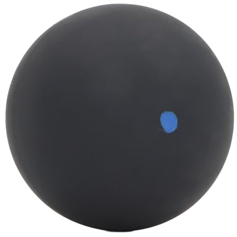 Keenso Balles de Squash, Balle de Squash en Caoutchouc à Point Bleu Unique à Excellent Rebond de 39 Mm pour L'entraînement de Compétition