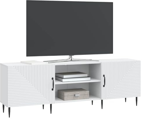 vidaXL TV-skåp 150 x 31 x 50 cm Vit Konstruerat trä