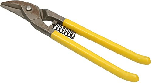 KOTARBAU® Professionelle Blechschere für Bleche und Profile Links 250 mm Geschmiedet aus Werkzeugstahl CrV mit Gummigriffen