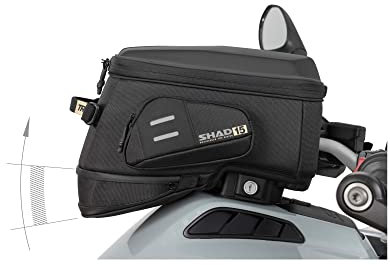 Click System Tank Bag Terra TR15CL, Schwarz/Weiß