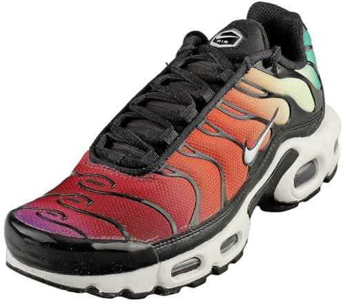 Nike Damen Air Max Plus Sneaker, Black/Viotech/Team Red/White, 38 EU