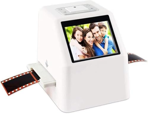 Negative Film Scanner, 8 Negative Photo Scanner, 35mm Slide Film Scanner Digital Film Converter High Resolution 22MP 2.4 LCD