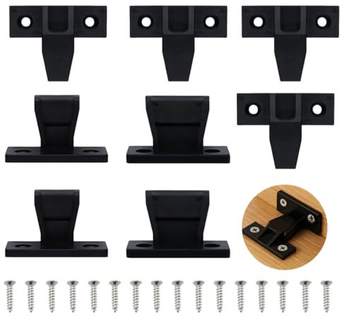 JEYORZY 4 Paar Schrankverbinder Einhängebeschlag Platten und Rahmenteil Blendenhalter Einhänge, Blendenhalterung belastbar bis 20 Kg Blendenhalter Paneelhalter Verbindungsbeschlag