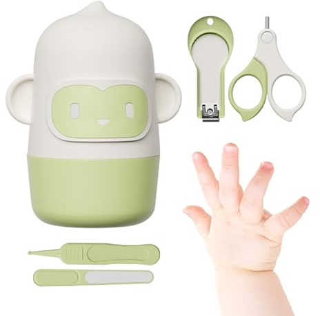 Juego de uñas de bebé, juego de manicura para bebés Nail Clippers | El cortador profesional debe tener unas tijeras de seguridad para niños para niños para niños, viajes de higiene de ducha de