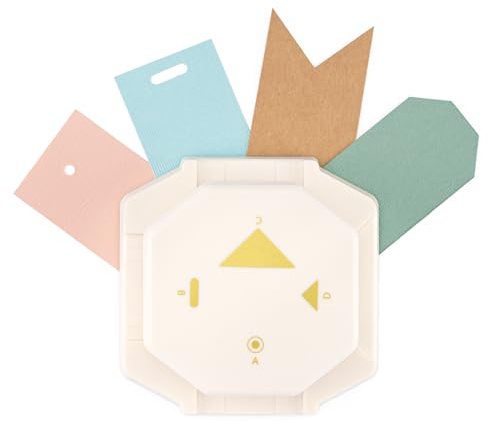 Vaessen Creative 4-i-1 hörnskärare – retro etiketter – pappersstans | Korttillverkning, scrapbooking, pappershantverk