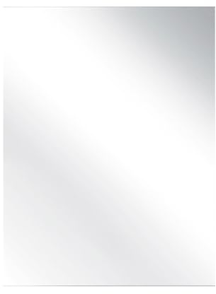 Specchio Rettangolare Filolucido Con Vetro Da 5 mm Bordi a 90° Installazione Verticale e Orizzontale Reversibile Con Pellicola Antiesplosione e Ganci Inclusi Design Moderno Bagno Casa (70 x 100 Cm)