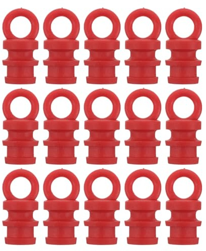 HEALSOPTHY Set 15 Pezzi Connettori per Tappi di Cono di Sicurezza in Plastica Rosso, Sostituzione Efficiente e Installazione Rapida per Delineatori in Aree di Controllo Traffico
