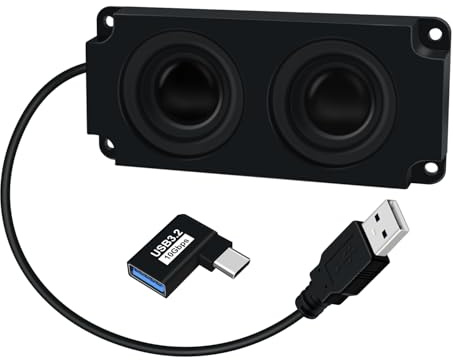 HuaLiSiJi Altoparlante USB 3W Altoparlante Portatile Mini Cassa Portatile per PC, Tablet, Cellulare, Senza Driver Plug and Play