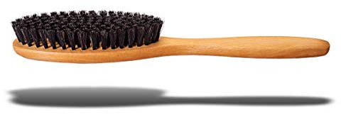 Valentino Garemi Clothes Brush – Boar Bristle Garment Brush for Suits, Jackets & Wool – Removes Lint, Dust & Pet Hair – Wooden Handle – Made in Germany