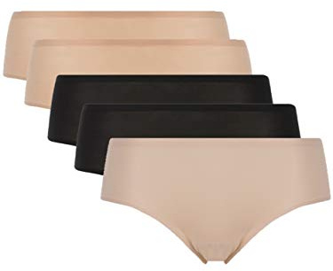 Chantelle Women's Soft Stretch Hipster 5-Pack Panties, Multi, One Size/XL