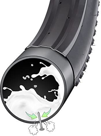 YunSCM 2PCS 89/102-406 Selbstdichtend 20 Zoll Fat Bike Schlauch 20x3.5/4.0 AV32mm Valve，pannensicherer，Selbstreparierender，Kompatibel 20 Zoll Fahrradschlauch Verhindern und Reparieren