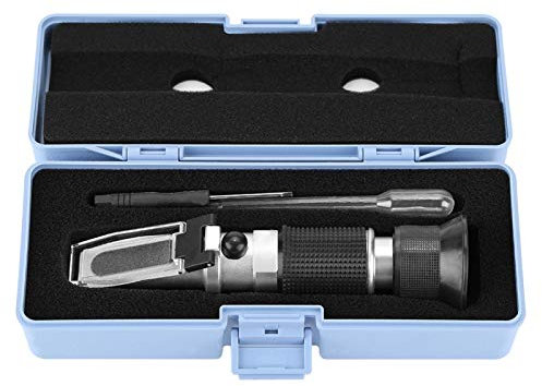 Honig-Refraktometer für Honigfeuchte,Brix und Baume 58-90% Brix-Skalenbereich Honig-Feuchtigkeitstester für Honig-Ahornsirup-Melasse,Fruchtmarmelade,Handrefraktometer Kühlmitteltester