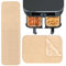 100 Papier Sulfurisé Air Fryer，Perforé Papier Cuisson Air Fryer，revêtement anti-adhésif，Sans Huile Papier Parchemin Accessoires，pour Friteuse Cuiseur à Vapeur Four Air Fryer Accessoires