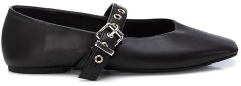 XTI - Bailarinas Mujer Negro - Calzado Cómodo y Versátil - Moda Casual - Modelo 14402101 (Talla 38)