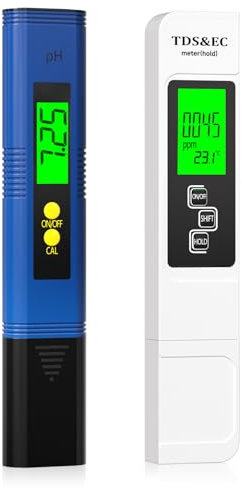 RUNBO pH Messgerät Wasser 4 in 1 - pH Wert Messgerät für pH/TDS/EC/Temperatur, Digital Wasserqualität Tester für Aquarium, Pools, Trinkwasser, Schwimmbad