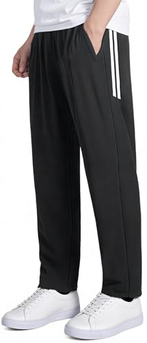 BULLIANT Pantalón de Entrenamiento para Hombre–Jogger Deportivo Largo con Bolsillos con Cremallera para Ocio